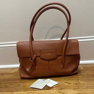 Radley London Brown Leather Satchel – Like New, Never Used